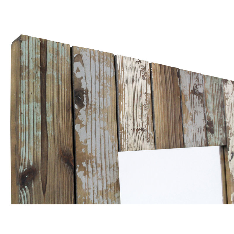 Torres Farmhouse Wood Panel Wall Mirror