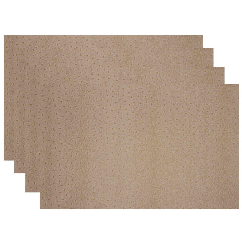 Cravens Polyester Polka Dots Rectangle Placemat