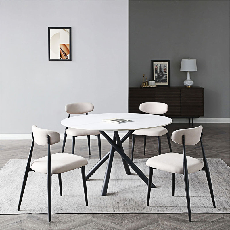 Ensemble de 4 chaises de salle à manger rembourrées