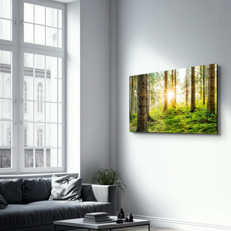 Peinture décorative en verre trempé