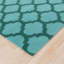 Tapis bleu foncé/vert foncé tissé à la main Kramer-1958210396