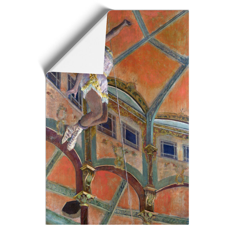 Circus Performer Miss La La by Edgar Degas - No Frame Painting, 30cm H x 21cm W x 0.1cm D