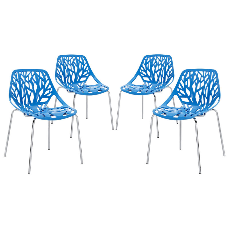 Modway Stencil Blue Dining Chair