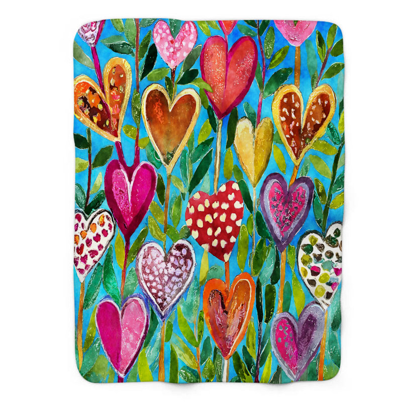 Jeté Sunny Heart Swirl, L 60 po x L 80 po