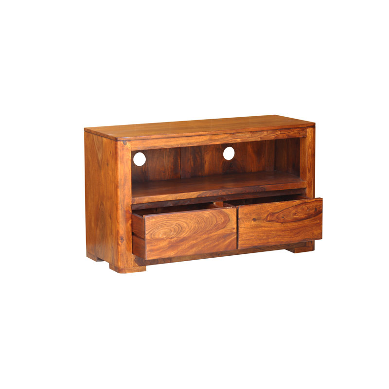 Gaven Unfinished TV Stand for TVs up to 43", Dark Brown