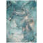 Tapis extérieur lavable antidérapant 10 pi x 14 pi bleu sarcelle