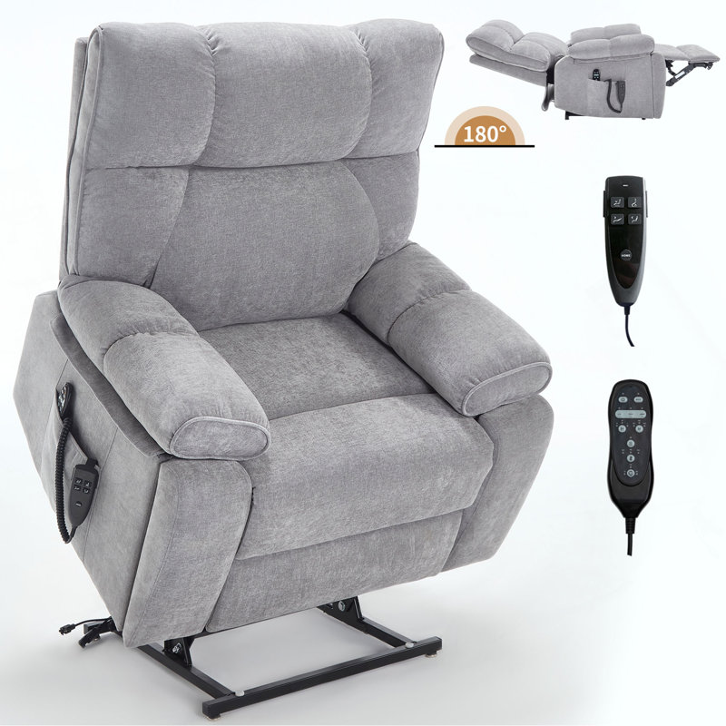 Massage incliné et chauffant à deux moteurs à position infinie, jusqu'à 350 LBS, Beige