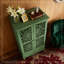 Armoire de rangement de 55 po de hauteur avec tiroir et 2 portes en bois sculpté avec pieds en bois massif-240789252