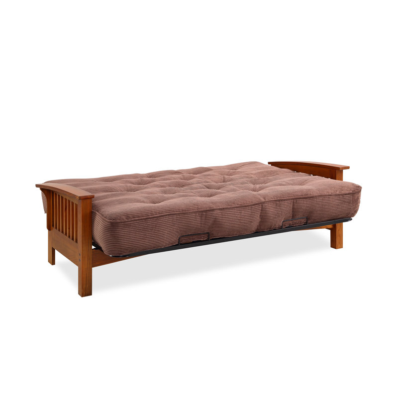 Futon et matelas Mccaleb, Velours côtelé Java