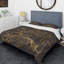 Lustre doré Glam - ensemble de housse de couette moderne Glam - microfibre de polyester-38758083