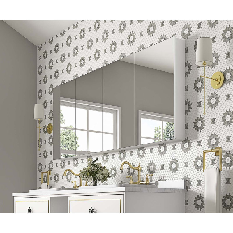 Armoire de rangement murale pour salle de bain, armoire à pharmacie, armoire de salle de bain moderne avec miroir
