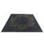 Tapis carré bleu marine Luna