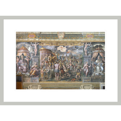 «Constantin's Vision of the Cross» par Raphael, impression giclée encadrée