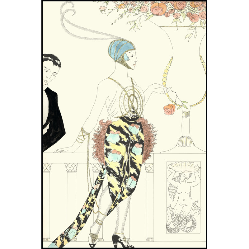 Arte Deco Fashion II - Wrapped Canvas Print, 30cm H x 20cm W