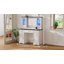 Bureau de coiffeuse moderne avec miroir lumineux HD et prise de courant, coiffeuse avec armoire de rangement et 7 tiroirs, avec éclairage lumineux-1435266629