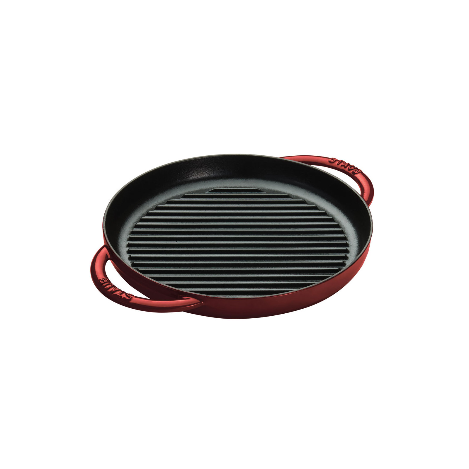 Grill Pans 26 cm Cast Iron Round Pure Grill, Grenadine