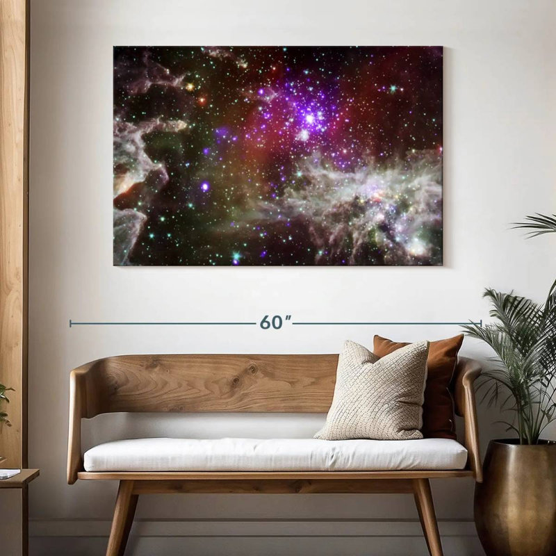 Oberle Dazzling Pacman Nebula, 32" H x 48" W