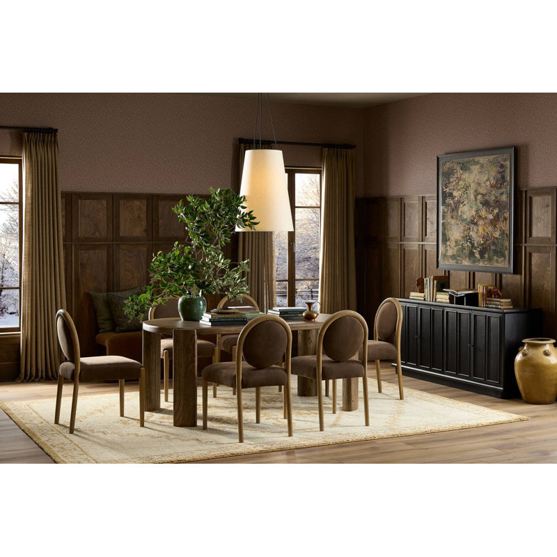 Dua Oval Solid Wood Dining Table