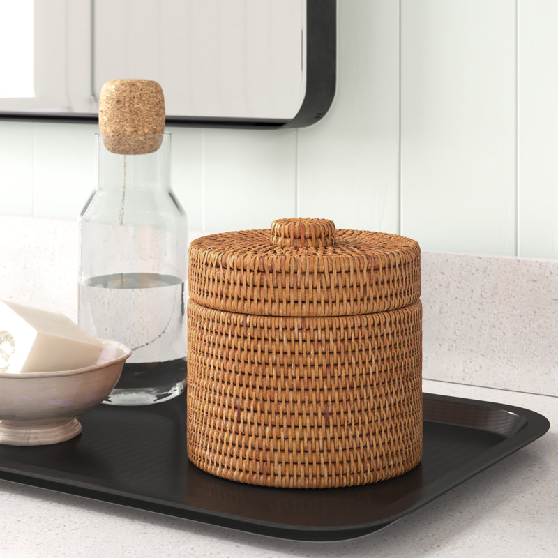 Cynda Bathroom Storage Container, Brown
