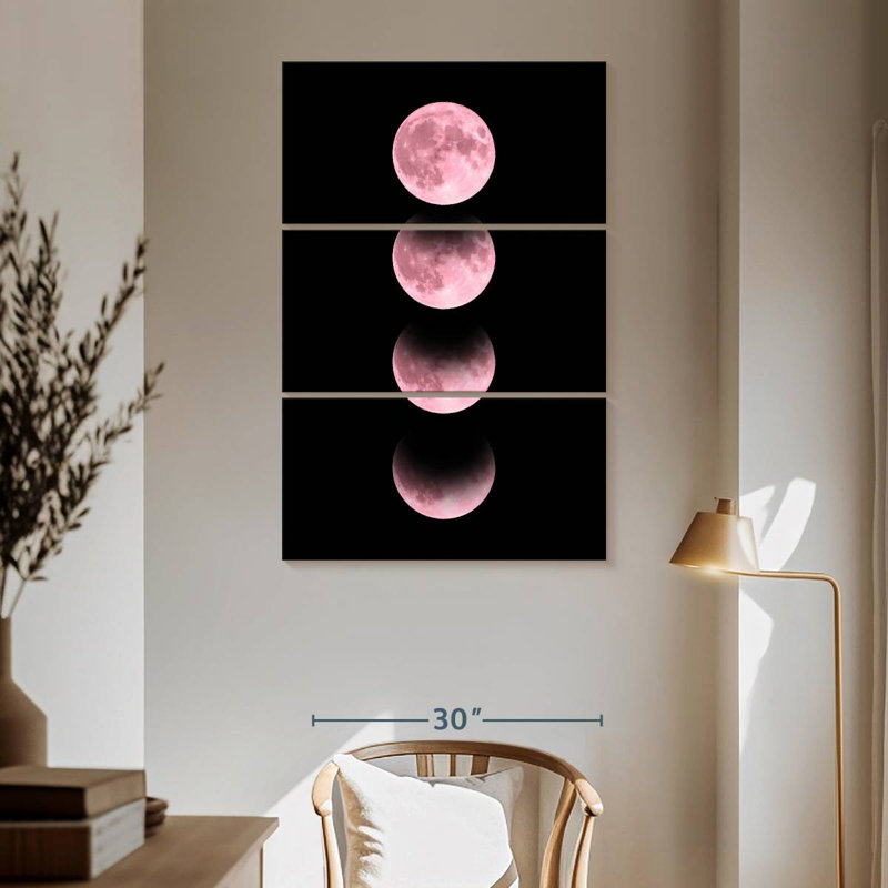 Oberle Pastel Pink Moon, 65" H x 42" W