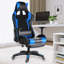 Wade Logan Adjustable Reclining Ergonomic Swiveling PC & Racing Game Chair with Footrest-1603155119