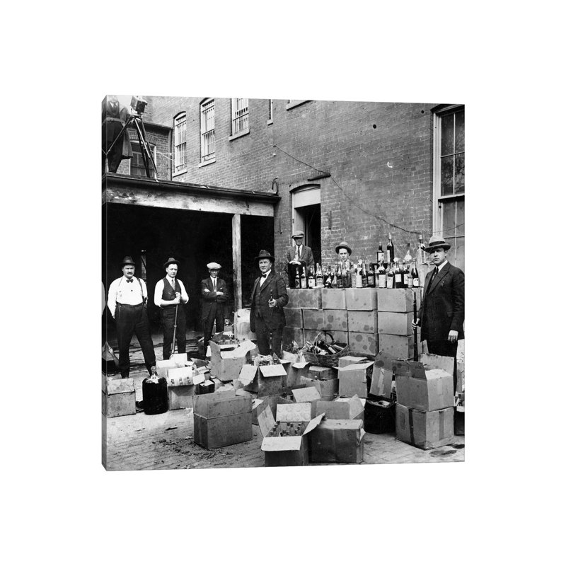 " Prohibition, 1922 ", 12" H x 12" W x 0.75" D
