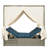 Myley Adjustable Sun Bed With Curtain and Polyester Cushion-115694803