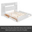 Grand lit en bois avec armoire tout-en-un, tablette et prises, lit gigogne simple TG-1117739002