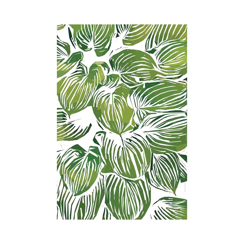 Wild Leaves III - Wrapped Canvas Painting, 20.32 cm H x 30.48 cm W
