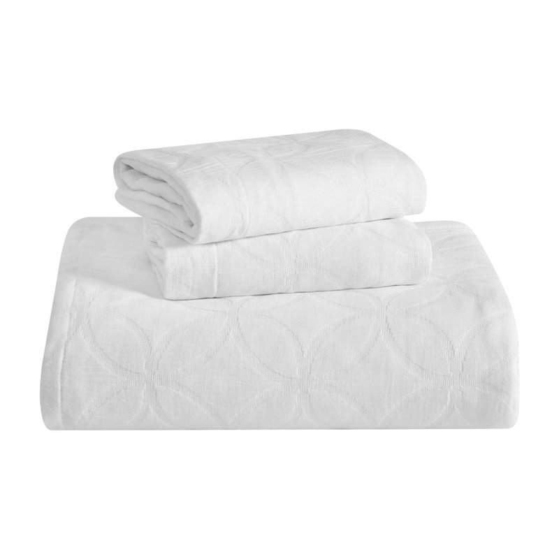 Ensemble de couvre-lit Serenity , Blanc, Très grand lit