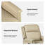 Fauteuil inclinable électrique en cuir véritable Rueda avec port USB intégré-86686364