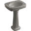 Bancroft 28" Tall Ceramic Vitreous China Rectangular Bathroom Sink-790064900-781547695-756003611