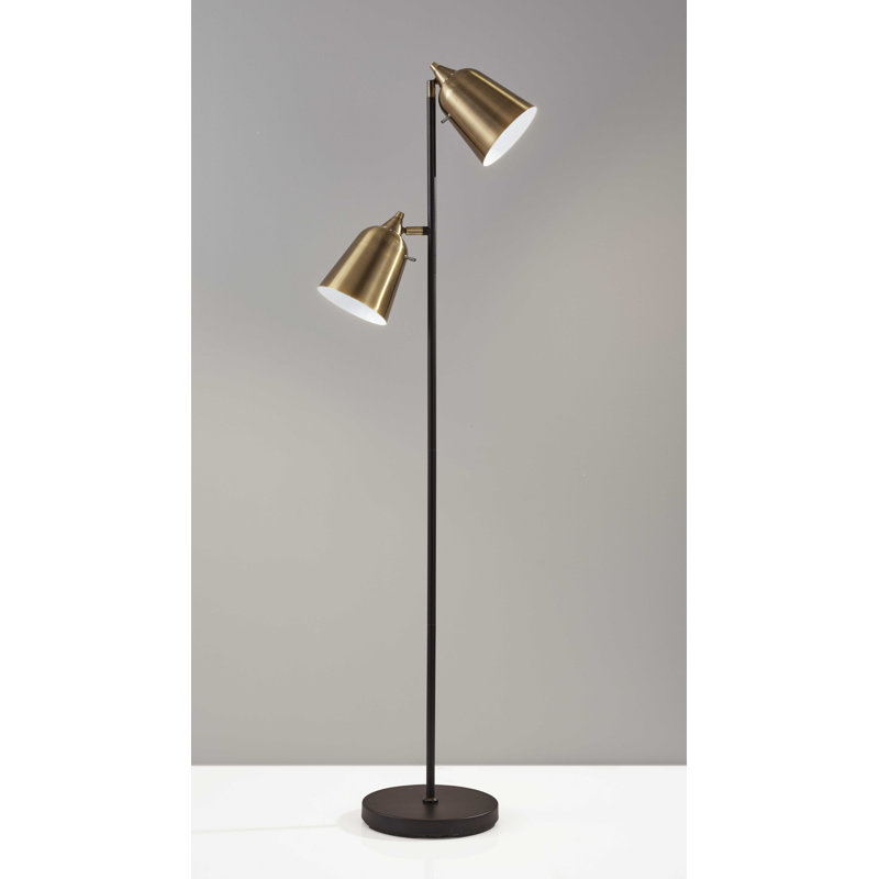 Lampe sur pied à branches 16 po Alaijha, Bronze, Noir