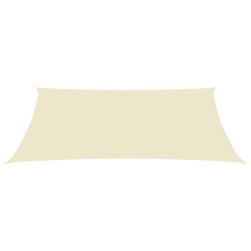 Plato Rectangular Shade Sail, Cream, 700cm x 500cm