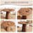 Modern Wooden circular dining table-1033680880