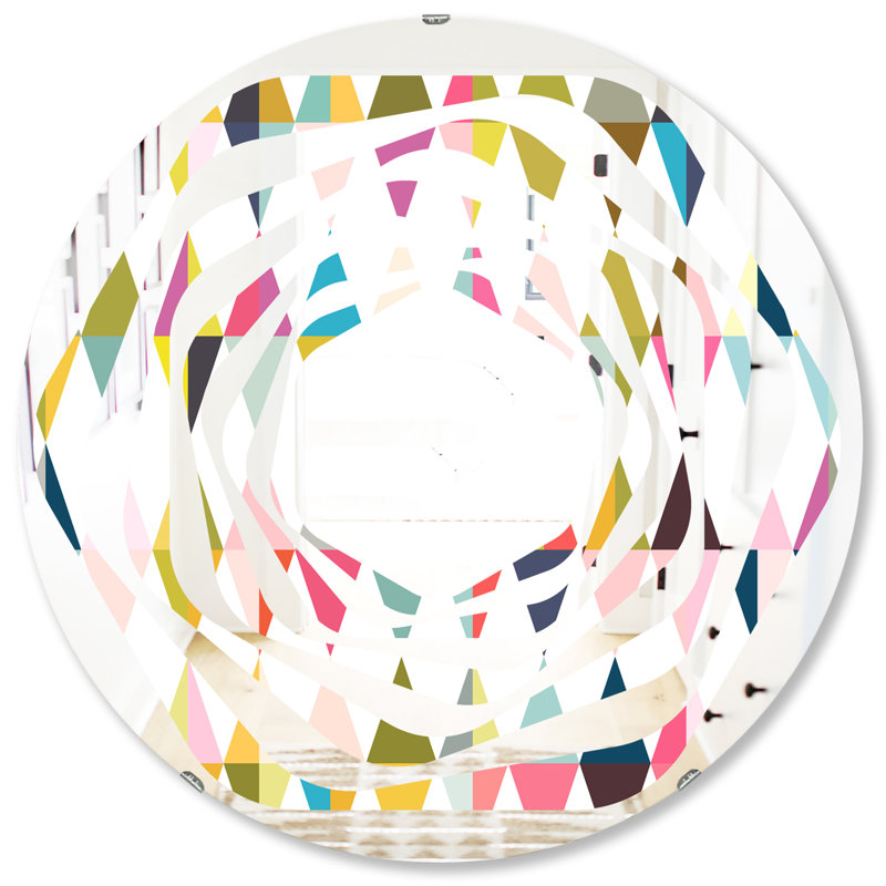 Miroir mural Whirl Diamond VII, H 31,5 po x l po