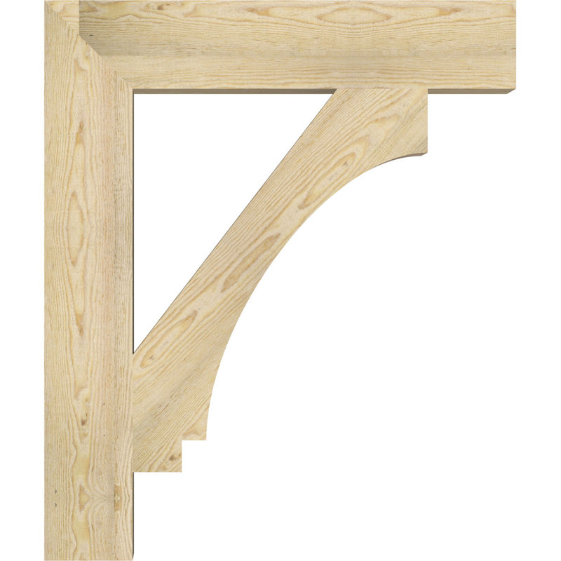6"W x 32"D x 38"H Imperial Block Rough Sawn Bracket, Douglas Fir, Douglas Fir, 38" H x 6" W x 32" D