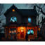 Vidéo d'Halloween sur USB + écran holographique 48 po x 72 po AtmosFX Boo Crew