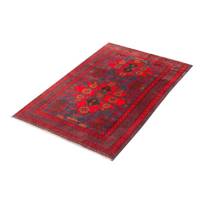 Tapis rouge Teimani 3 pi 5 po x 5 pi 10 po