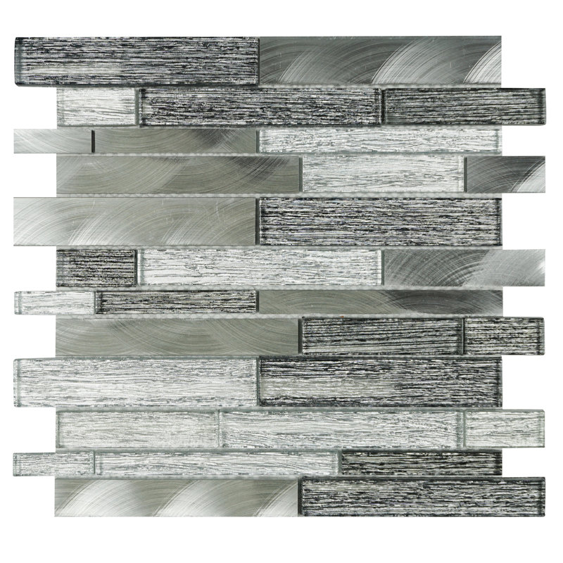 Carreau de mosaïque mural en verre / aluminium Cadmore