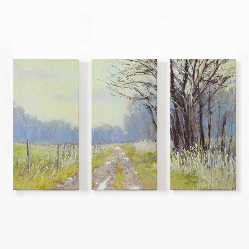 Éveil printanier | Impression sur toile 3 panneaux, H 36 po x l 54 po