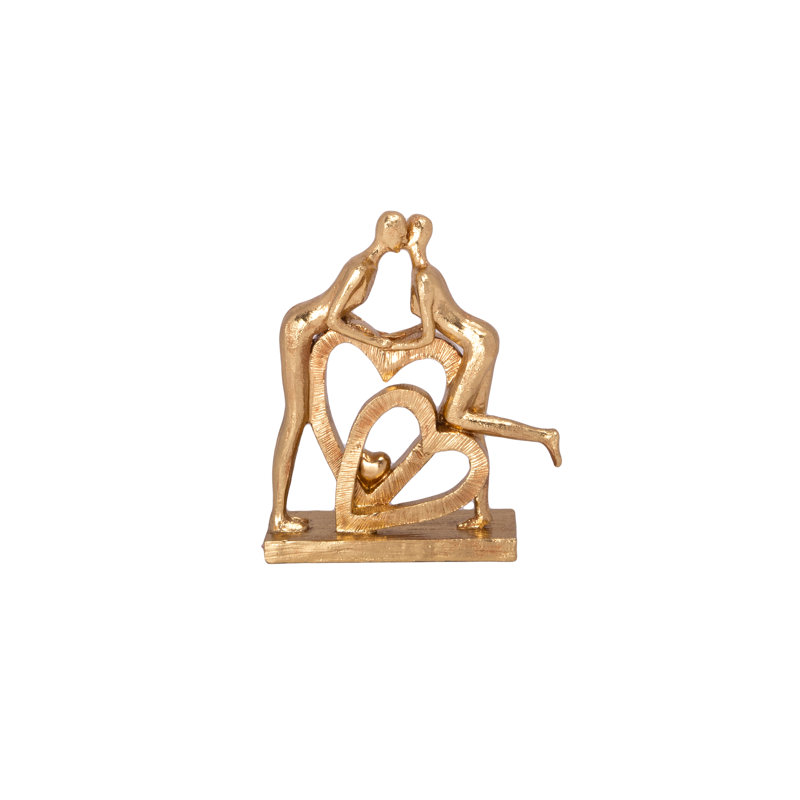 Lovers Figure Gold..8.25"x2.50"x9.75"H