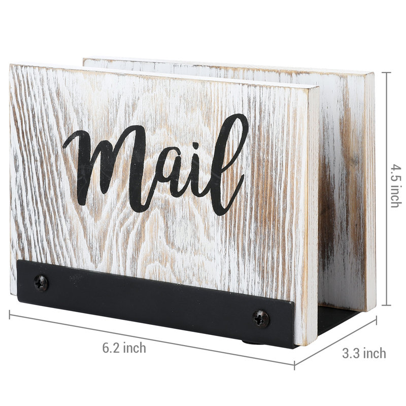Lahela Wood Office Desktop Mail Organiser