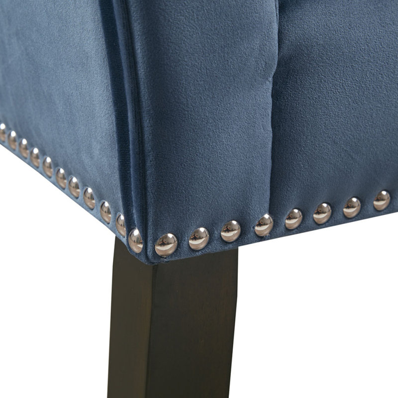 Banc décoratif bleu voir ci-dessous, Bleu