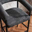 De 2 tabourets de café modernes, tissu bouclé avec structure en métal et tabourets de bar ergonomiques et pratiques, style élégant et confortable-1543550520