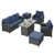 Gray Frame/Navy Cushion selected