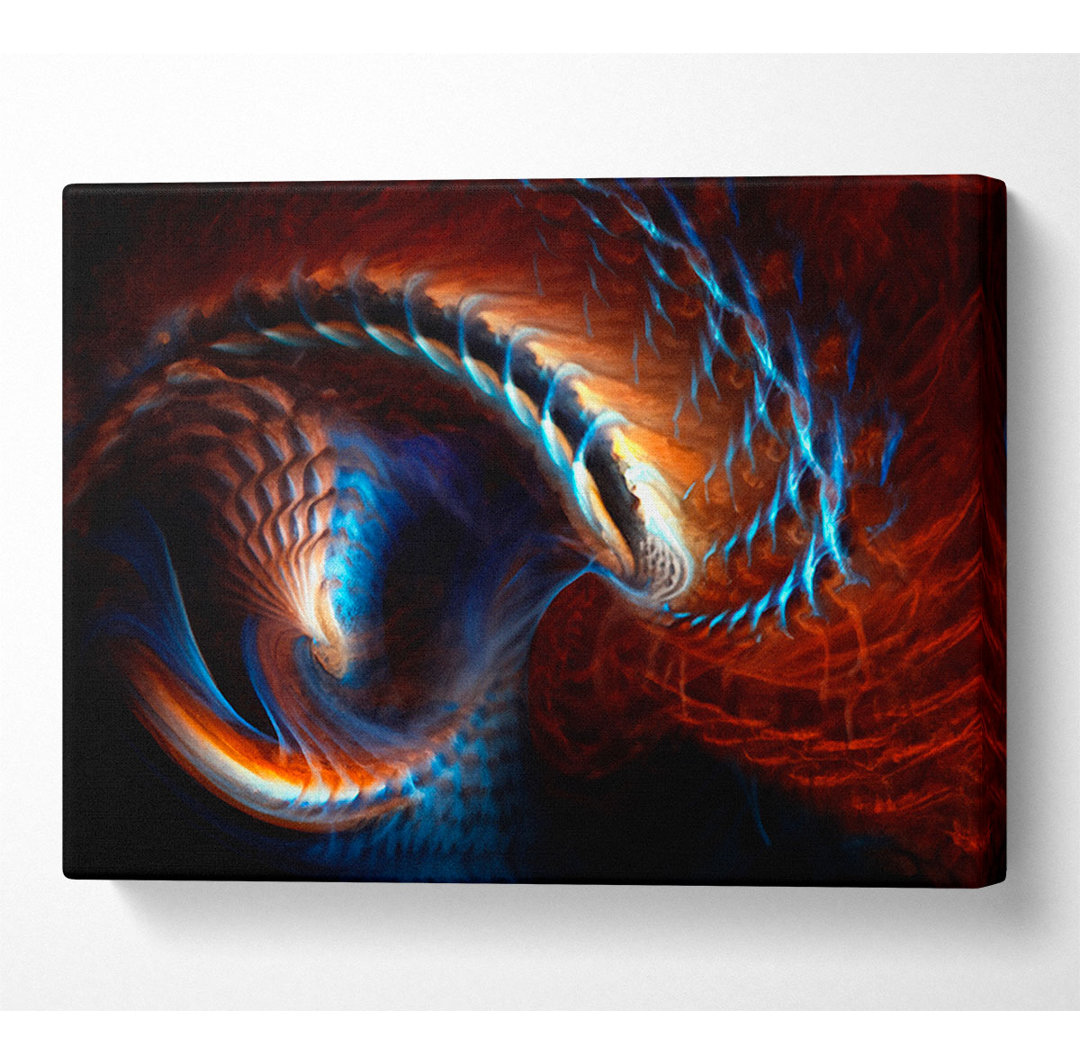 Der Kern einer Muschel - Kunstdrucke auf Leinwand - Wrapped Canvas