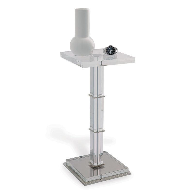 Blake End Table, Polished Nickel