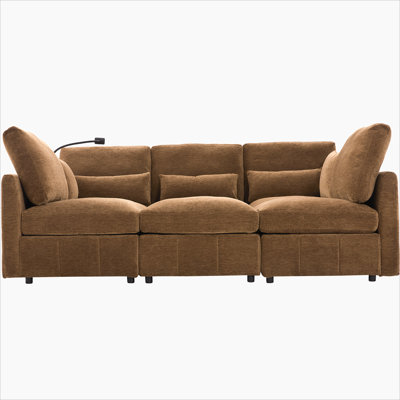 Chenille Modular Sectional Sofa Couch