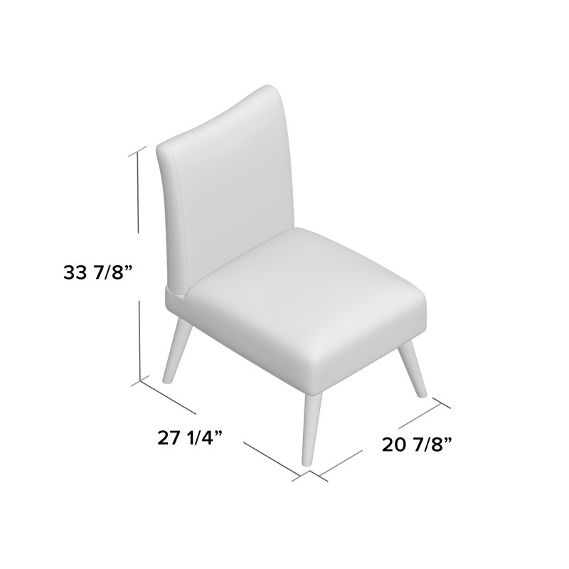 Fauteuil de chambre Beachmont, Treillis bleu marine